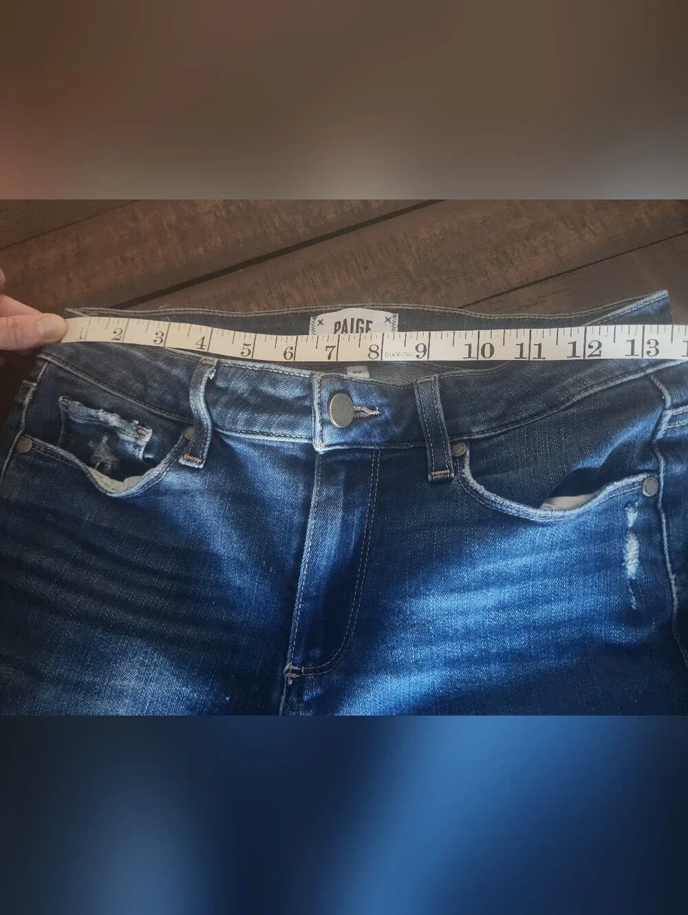 Paige Kylie Slim Crop Fray Hem Jeans Sz 27